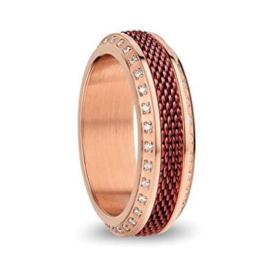 BERING Kombinationsring i roséguld och rött från , för kvinnor, med en unik anordning för att vrida loss och byta, Huang-He BERING Kombinationsring i roséguld och rött från , för kvinnor, med en unik anordning för att vrida loss och byta, Huang-He
