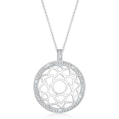 Elli Damhalsband med hänge chakra rosé förgyllt silver 925 e silver, colore: silver, cod. 0112370815_80 Elli Damhalsband med hänge chakra rosé förgyllt silver 925 e silver, colore: silver, cod. 0112370815_80