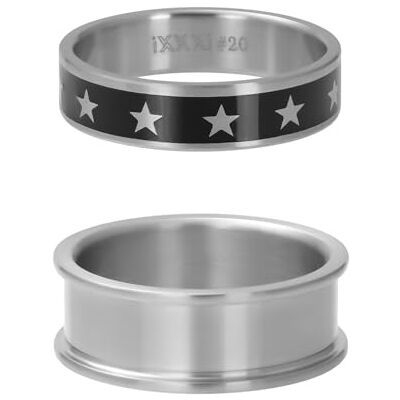 iXXXi Men Zusammengesetzter Ring Stars mattes Silber 22mm iXXXi Men Zusammengesetzter Ring Stars mattes Silber 22mm