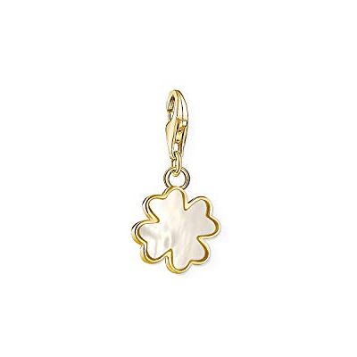 THOMAS SABO Damamulett hänge klöverblad pärlemor charm klubb 925 sterlingsilver 1775-429-14 THOMAS SABO Damamulett hänge klöverblad pärlemor charm klubb 925 sterlingsilver 1775-429-14