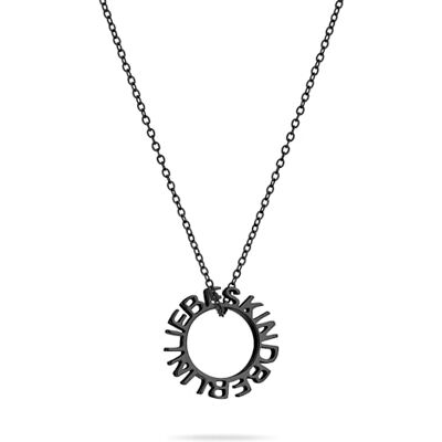 LIEBESKIND Kärleksbarn Berlin halsband LJ-1568-N-45 IP svart, 45 cm, Rostfritt stål, Ingen ädelsten LIEBESKIND Kärleksbarn Berlin halsband LJ-1568-N-45 IP svart, 45 cm, Rostfritt stål, Ingen ädelsten