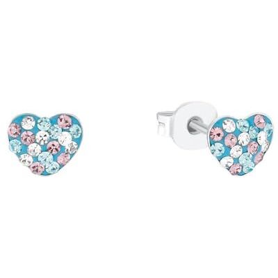 Prinzessin Lillifee Örhängen 925 sterling silver barn örhängen för flickor, med preciosa, 0,6 cm, silver, hjärta, kommer i smyckespresentförpackning, 2036427 Prinzessin Lillifee Örhängen 925 sterling silver barn örhängen för flickor, med preciosa, 0,6 cm, silver, hjärta, kommer i smyckespresentförpackning, 2036427