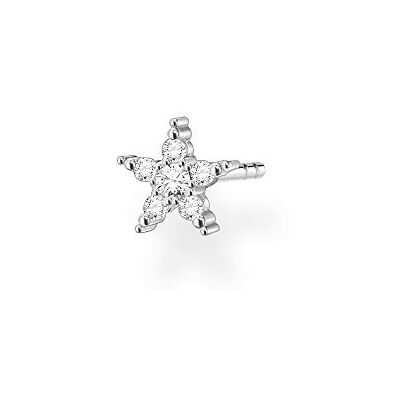 THOMAS SABO damer enkelt örhänge stjärna silver, 925 sterlingsilver, 0,56 cm, Sterlingsilver, Ej tillämpligt THOMAS SABO damer enkelt örhänge stjärna silver, 925 sterlingsilver, 0,56 cm, Sterlingsilver, Ej tillämpligt