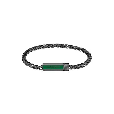 Lacoste Män SPELT Collection kedjearmband i rostfritt stål med berlock – finns i silver, guld eller svart Lacoste Män SPELT Collection kedjearmband i rostfritt stål med berlock – finns i silver, guld eller svart