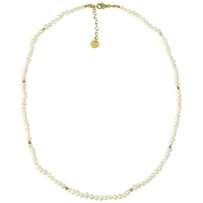 Les Cleias Les Cléias Ophelia rostfritt stål fint halsband med sötvattenspärlor, Taille Unique, Rostfritt stål, Ingen ädelsten Les Cleias Les Cléias Ophelia rostfritt stål fint halsband med sötvattenspärlor, Taille Unique, Rostfritt stål, Ingen ädelsten