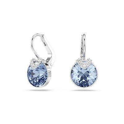 Swarovski Bella genomborrade örhängen, blå, rodiumpläterad Swarovski Bella genomborrade örhängen, blå, rodiumpläterad