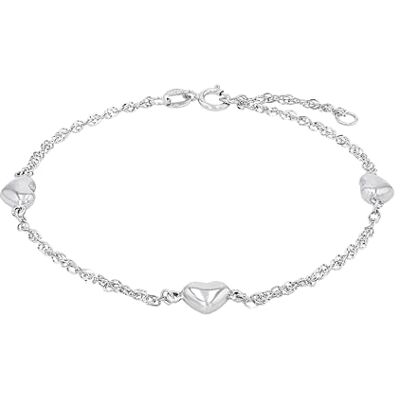 amor armband 925 sterling silver dam armsmycken, 17+2 cm, silver, hjärta, Kommer i smycken presentförpackning, 9745012 amor armband 925 sterling silver dam armsmycken, 17+2 cm, silver, hjärta, Kommer i smycken presentförpackning, 9745012