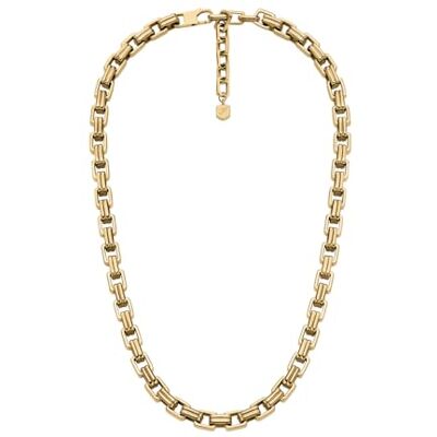 Fossil Raquel dam guldton rostfritt stål halsband, JF04954710 Fossil Raquel dam guldton rostfritt stål halsband, JF04954710