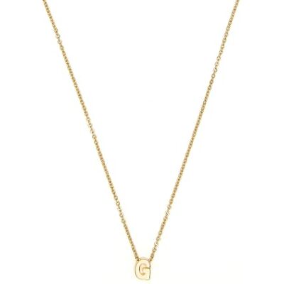 LUXENTER 18K guldfinish alfabetshalsband – bokstav G, mediano, metall, utan ädelsten, mediano, metall, ingen ädelsten, Mediano, Metall, Ingen ädelsten LUXENTER 18K guldfinish alfabetshalsband – bokstav G, mediano, metall, utan ädelsten, mediano, metall, ingen ädelsten, Mediano, Metall, Ingen ädelsten