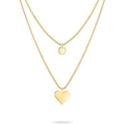 LIEBESKIND Kärleksbarn Berlin halsband LJ-1592-N-45 IP guld, 45 cm, Rostfritt stål, Ingen ädelsten LIEBESKIND Kärleksbarn Berlin halsband LJ-1592-N-45 IP guld, 45 cm, Rostfritt stål, Ingen ädelsten