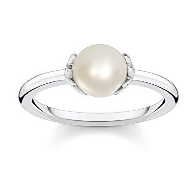 THOMAS SABO Damring pärla med stjärnor 925 sterlingsilver TR2298-167-14, 52 EU, Ädelmetall, Pärla pärlor Pärla THOMAS SABO Damring pärla med stjärnor 925 sterlingsilver TR2298-167-14, 52 EU, Ädelmetall, Pärla pärlor Pärla