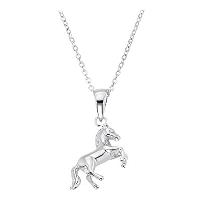 amor halsband med hänge 925 sterlingsilver barnhalsband för tjejer, 35+3 cm, silver, häst, Kommer i smyckespresentask, 2021181 amor halsband med hänge 925 sterlingsilver barnhalsband för tjejer, 35+3 cm, silver, häst, Kommer i smyckespresentask, 2021181