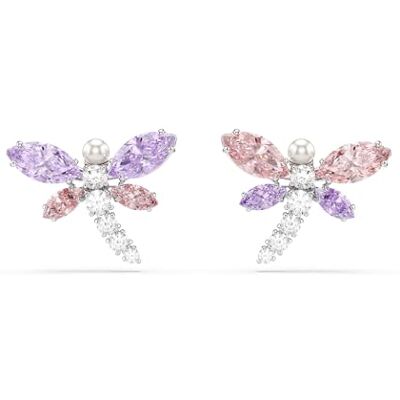 Swarovski Ariana Grande X Kollektion, Blandade slipningar, Trollslända, Rodiumpläterad Swarovski Ariana Grande X Kollektion, Blandade slipningar, Trollslända, Rodiumpläterad