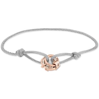 LIEBESKIND Berlin Stoffarmband LJ-1648-B-21 med rostfritt stål hänge in IP roséguld LIEBESKIND Berlin Stoffarmband LJ-1648-B-21 med rostfritt stål hänge in IP roséguld