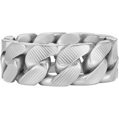 Fossil mäns ring Harlow linjär textur kedja rostfritt stål, JF047000406, Rostfritt stål, Ingen ädelsten Fossil mäns ring Harlow linjär textur kedja rostfritt stål, JF047000406, Rostfritt stål, Ingen ädelsten