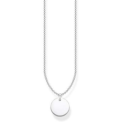 THOMAS SABO Damhalsband med mynt silver 925 sterlingsilver, 40–45 cm längd THOMAS SABO Damhalsband med mynt silver 925 sterlingsilver, 40–45 cm längd