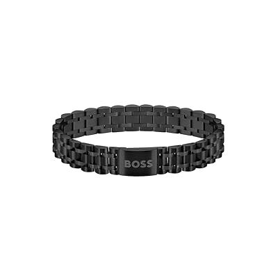 Boss smycken herr OWAN kollektion armband med svart jonplätering (IP) 1580646, En storlek, Rostfritt stål, Ingen ädelsten Boss smycken herr OWAN kollektion armband med svart jonplätering (IP) 1580646, En storlek, Rostfritt stål, Ingen ädelsten