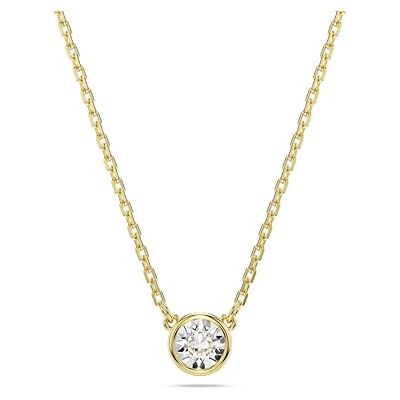 Swarovski Imber-hänge, rund skuren, vit, guldfärgad Swarovski Imber-hänge, rund skuren, vit, guldfärgad
