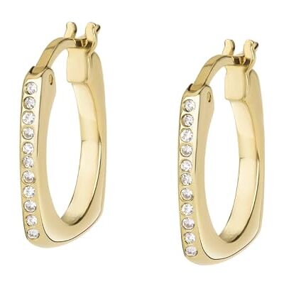 Breil NEW TETRA Damen Ohrringe 1,6cm aus goldfarbenem IP-Stahl in der Farbe Gold, Französischer Verschluss, TJ3158 Breil NEW TETRA Damen Ohrringe 1,6cm aus goldfarbenem IP-Stahl in der Farbe Gold, Französischer Verschluss, TJ3158