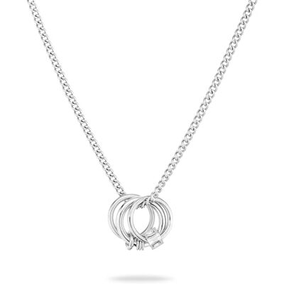 LIEBESKIND Kärleksbarn Berlin halsband LJ-1618-N-45 av rostfritt stål i silver, 45 cm, Rostfritt stål, Ingen ädelsten LIEBESKIND Kärleksbarn Berlin halsband LJ-1618-N-45 av rostfritt stål i silver, 45 cm, Rostfritt stål, Ingen ädelsten