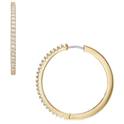 Fossil Örhängen i rostfritt stål eller halvädelsten för kvinnor med Lever Back-stängning, Honungsguld Fossil Örhängen i rostfritt stål eller halvädelsten för kvinnor med Lever Back-stängning, Honungsguld
