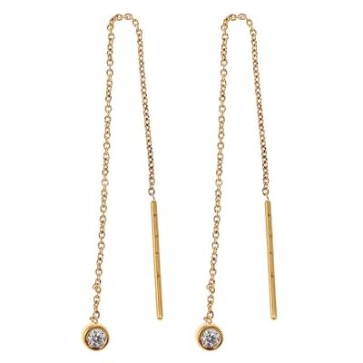 Skagen Women's Gold tone Stainless Steel or Sterling silver with hook closure Earrings Skagen Women's Gold tone Stainless Steel or Sterling silver with hook closure Earrings