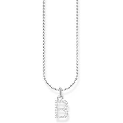 THOMAS SABO bokstav B halsband 925 sterlingsilver med zirkoniumoxid KE2241-051-14 THOMAS SABO bokstav B halsband 925 sterlingsilver med zirkoniumoxid KE2241-051-14