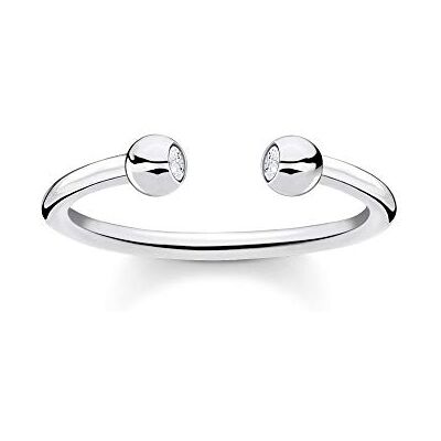 THOMAS SABO bague boules avec pierres argent argent sterling 925 TR2319-051-14-50 THOMAS SABO bague boules avec pierres argent argent sterling 925 TR2319-051-14-50