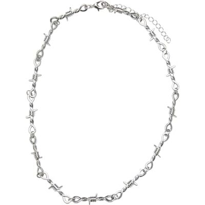 Urban Classics Barbed Wire halsband unisex silver, En storlek, Metall, Ingen ädelsten Urban Classics Barbed Wire halsband unisex silver, En storlek, Metall, Ingen ädelsten