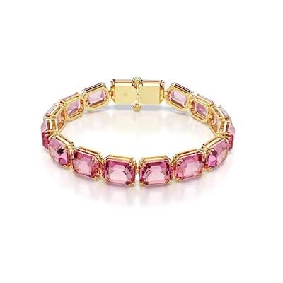 Swarovski Millenia armband, Octagon cut, rosa, guldfärgad Swarovski Millenia armband, Octagon cut, rosa, guldfärgad