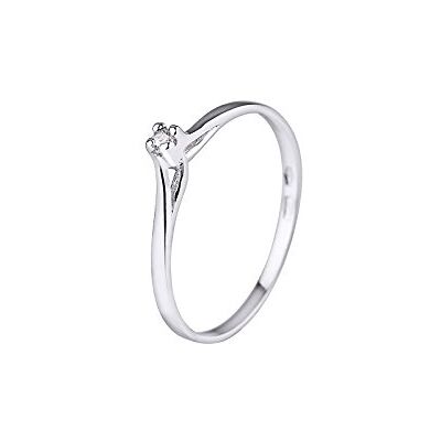 Diamond & You And You & You Solitaire ring silver 925 diamant 0,03 cts GL-AM-AGB SOLO/003, Silver, Diamant Diamond & You And You & You Solitaire ring silver 925 diamant 0,03 cts GL-AM-AGB SOLO/003, Silver, Diamant