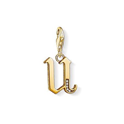 THOMAS SABO dam berlock berlock T bokstav guld berlock klubb 925 sterlingsilver 1626-414-39 THOMAS SABO dam berlock berlock T bokstav guld berlock klubb 925 sterlingsilver 1626-414-39