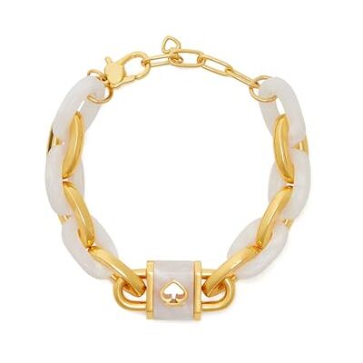 kate spade new york Link Armband, vitt guld kate spade new york Link Armband, vitt guld