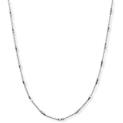 Engelsrufer Damen Anker Halskette aus Sterling Silber rhodiniert mit Silberelementen verziert in zwei Längen verstellbar Karabinerverschluss Länge: 60cm Engelsrufer Damen Anker Halskette aus Sterling Silber rhodiniert mit Silberelementen verziert in zwei Längen verstellbar Karabinerverschluss Länge: 60cm