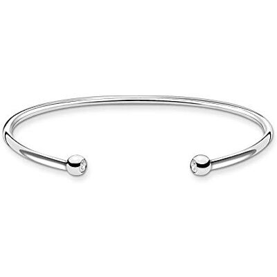 THOMAS SABO Bracelet Boules avec Pierre Argent Sterling 925 AR103-051-14-L17.5 THOMAS SABO Bracelet Boules avec Pierre Argent Sterling 925 AR103-051-14-L17.5