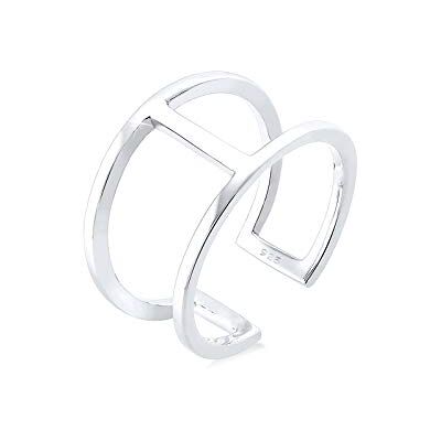 Elli ring dam geo minimal trend i 925 sterlingsilver, 54 EU, fasettad slipning, Utan Elli ring dam geo minimal trend i 925 sterlingsilver, 54 EU, fasettad slipning, Utan