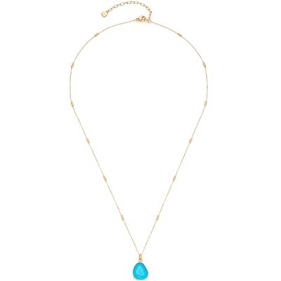 JEWELS BY LEONARDO Leonardo Jewels halsband Ciao Evi, medellång kedja av guldfärgat rostfritt stål, spegelankarkedja med minikulor, hänge av azurblå glassten, 50–55 cm längre, damsmycken, 023798, 50 cm, Rostfritt stål, JEWELS BY LEONARDO Leonardo Jewels halsband Ciao Evi, medellång kedja av guldfärgat rostfritt stål, spegelankarkedja med minikulor, hänge av azurblå glassten, 50–55 cm längre, damsmycken, 023798, 50 cm, Rostfritt stål,