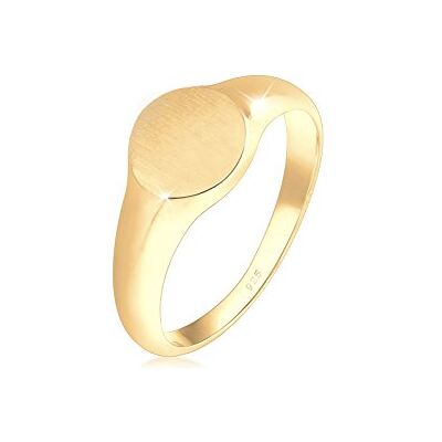 Elli ring dam sigillring matt trend i 925 sterlingsilver, 54 EU, Sterlingsilver, Utan Elli ring dam sigillring matt trend i 925 sterlingsilver, 54 EU, Sterlingsilver, Utan