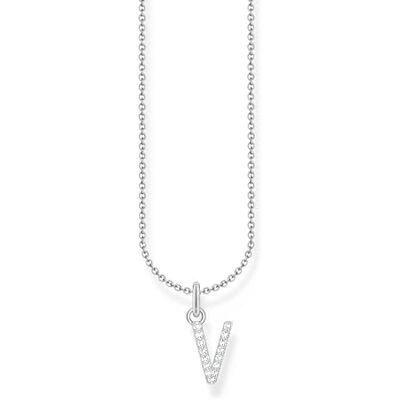 THOMAS SABO Letter V Halsband 925 Sterlingsilver med zirkoniumoxid KE2261-051-14 THOMAS SABO Letter V Halsband 925 Sterlingsilver med zirkoniumoxid KE2261-051-14