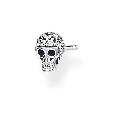 THOMAS SABO kvinnor skalle knoppörhänge 925 sterling silver, H2146-643-14, 0,70 cm, Sterlingsilver, Kubisk zirkonia THOMAS SABO kvinnor skalle knoppörhänge 925 sterling silver, H2146-643-14, 0,70 cm, Sterlingsilver, Kubisk zirkonia