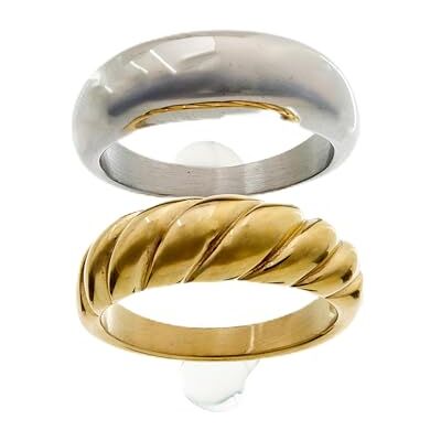 ANJEWELS ANEL-ring, AÇO AL.R1MW23G-10 Varumärke, Estándar, Metall, Ingen ädelsten ANJEWELS ANEL-ring, AÇO AL.R1MW23G-10 Varumärke, Estándar, Metall, Ingen ädelsten
