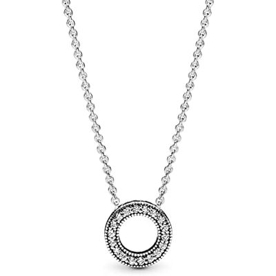 PANDORA Kette mit Anhänger "Hearts of Necklace" Silber Zirkonia 397436CZ-45 PANDORA Kette mit Anhänger "Hearts of Necklace" Silber Zirkonia 397436CZ-45