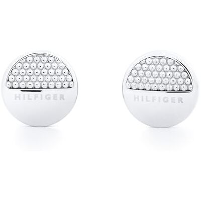 Tommy Hilfiger Klassisk signatur damörhängen rostfritt stål silver 1,1 cm Tommy Hilfiger Klassisk signatur damörhängen rostfritt stål silver 1,1 cm