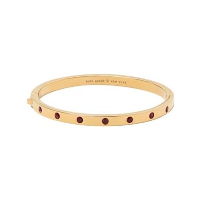 kate spade new york SET IN STONE Metal Stone Hinged Bangle, Ruby kate spade new york SET IN STONE Metal Stone Hinged Bangle, Ruby