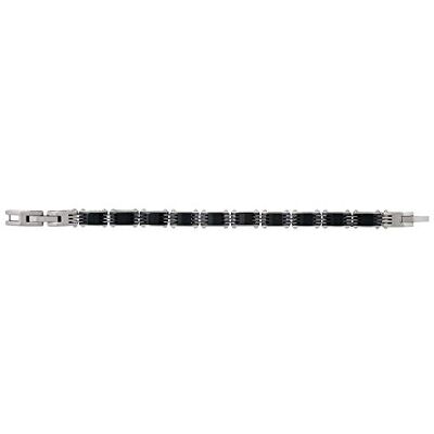 PHEBUS 35/0567 herrarmband rostfritt stål 21 cm keramik svart PHEBUS 35/0567 herrarmband rostfritt stål 21 cm keramik svart