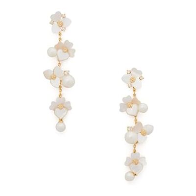 kate spade new york PRECIOUS PANSY ÖRHÄNGEN Vit Multi kate spade new york PRECIOUS PANSY ÖRHÄNGEN Vit Multi