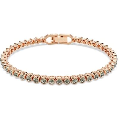 Swarovski Imber Tennis Emily Soft Armband, Gray, Rose Gold Shiny Swarovski Imber Tennis Emily Soft Armband, Gray, Rose Gold Shiny