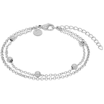 TOM TAILOR Armband för kvinnor, rostfritt stål, 16 + 4 cm, silver, presentidé, levereras i smyckespresentask, 2100644 TOM TAILOR Armband för kvinnor, rostfritt stål, 16 + 4 cm, silver, presentidé, levereras i smyckespresentask, 2100644