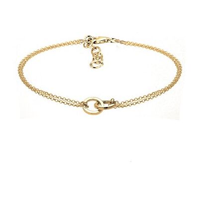 Elli armband cirkel förbindelse Geo Minimal i 925 sterlingsilver e förgyllda, colore: Guld, cod. 0206911416_17 Elli armband cirkel förbindelse Geo Minimal i 925 sterlingsilver e förgyllda, colore: Guld, cod. 0206911416_17