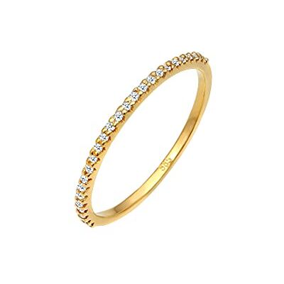 DIAMORE Elli DIAMONDS Geo Microrupture damring med diamant (0,125 ct.) i gult guld 585, 58, Gult guld, Diamant DIAMORE Elli DIAMONDS Geo Microrupture damring med diamant (0,125 ct.) i gult guld 585, 58, Gult guld, Diamant